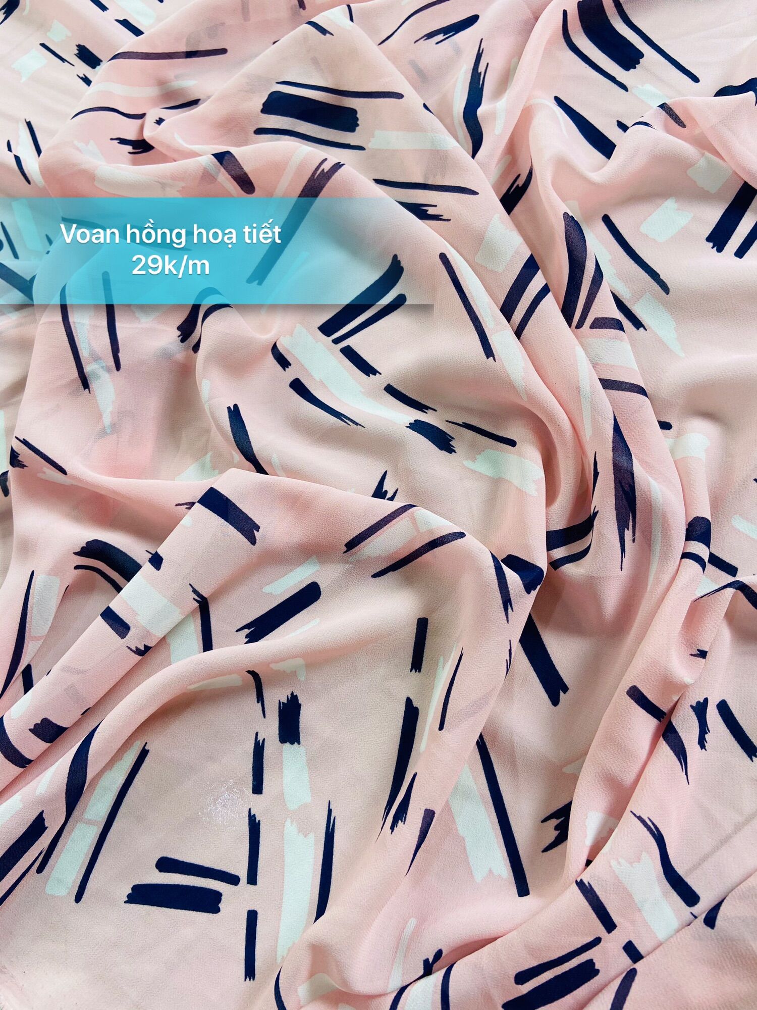 Vải Voan Chiffon thời trang mềm, rũ [Nhiều mẫu]