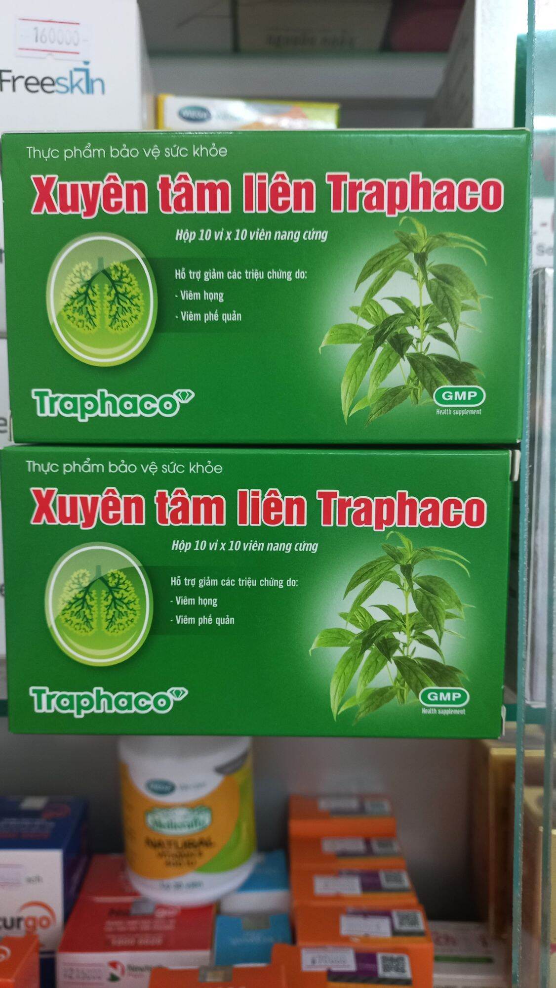 Xuyên tâm liên Traphaco hộp 100 viên