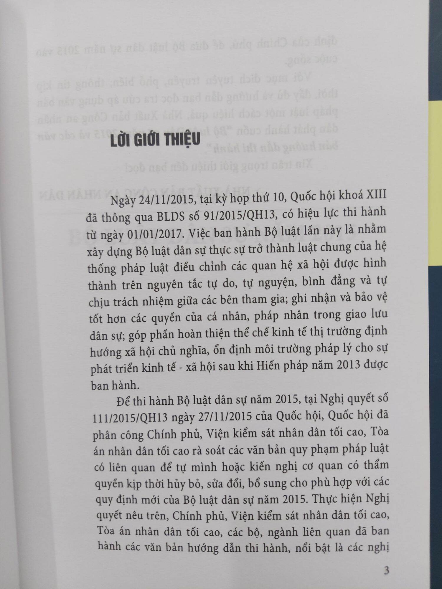 Bộ Luật Dân Sự 2015 và Các văn bản hướng dẫn thi hành
