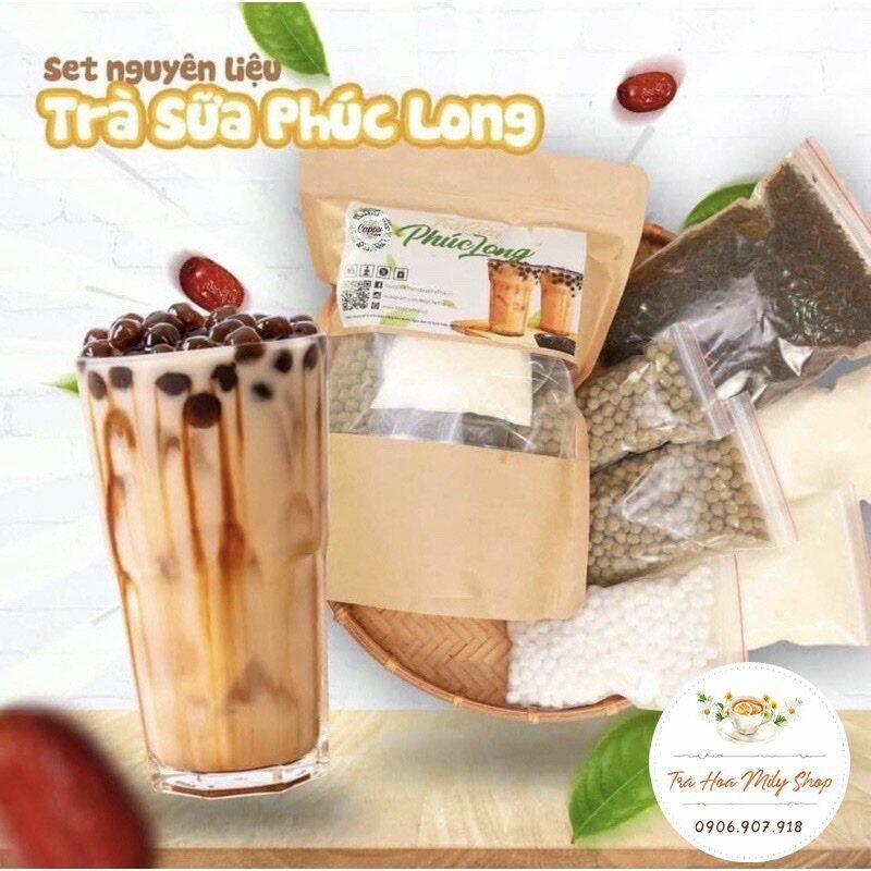Set trà sữa phúc long đậm vị - công thức dễ nấu, thơm, ngon, béo, đậm vị trà.