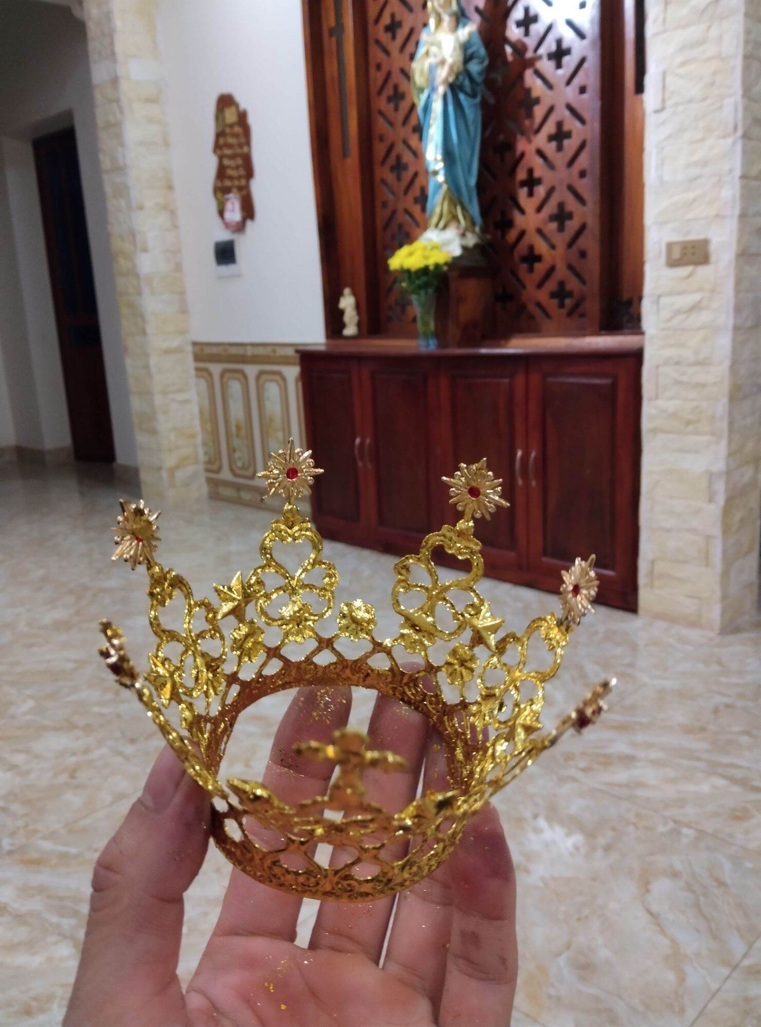 vương miện Đức Mẹ dành cho tượng cao 80 cm