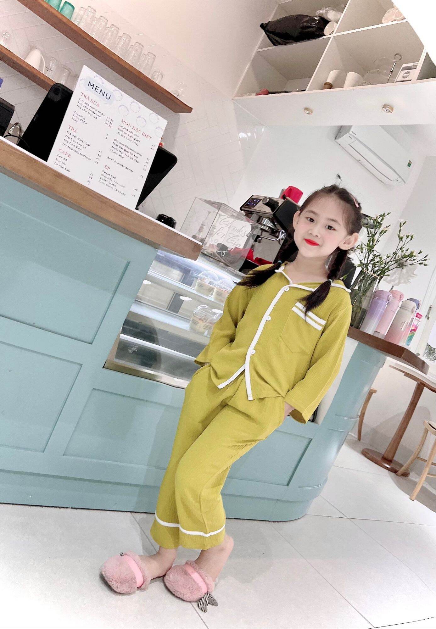 bộ mirama chất vải đũi  mẹ và bé