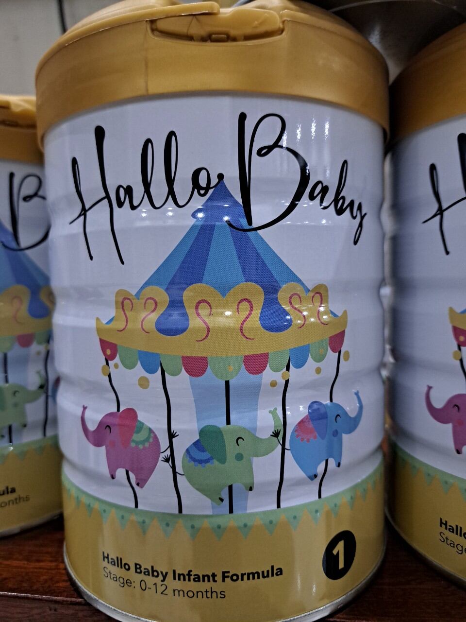 Combo 6 hộp sữa bột Hallo baby infant Fomula số 1 cho bé 0-12 tháng