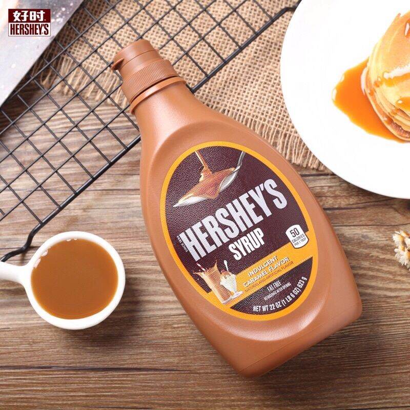 COMBO 2 chai Sốt topping Si-rô Hershey's Caramel 623g