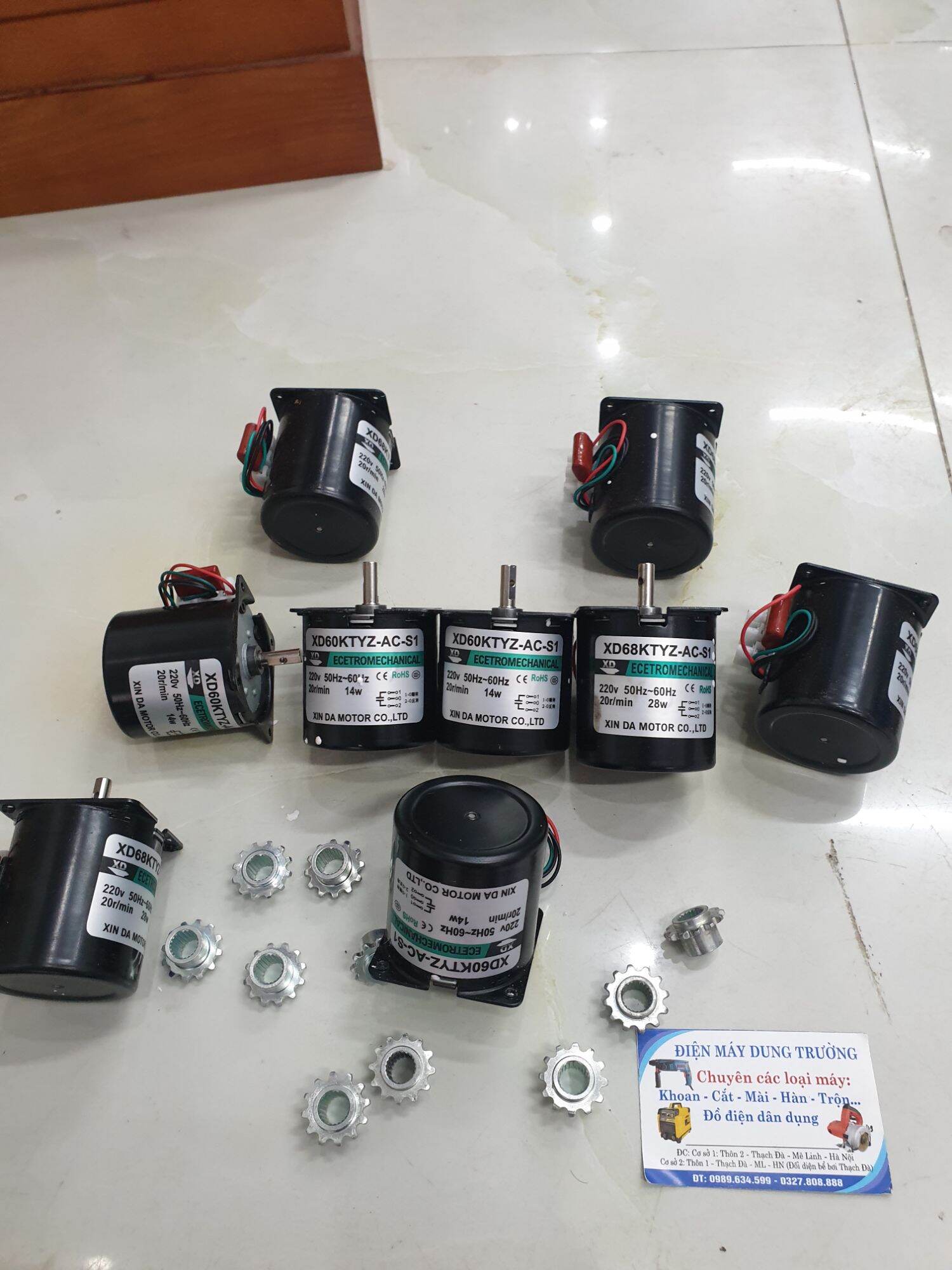 COMBO MÔ TƠ 14W MÁY NƯỚNG THỊT 3 BÁNH RĂNG NHÔNG 1 XÍCH MÁY 10 XIÊN