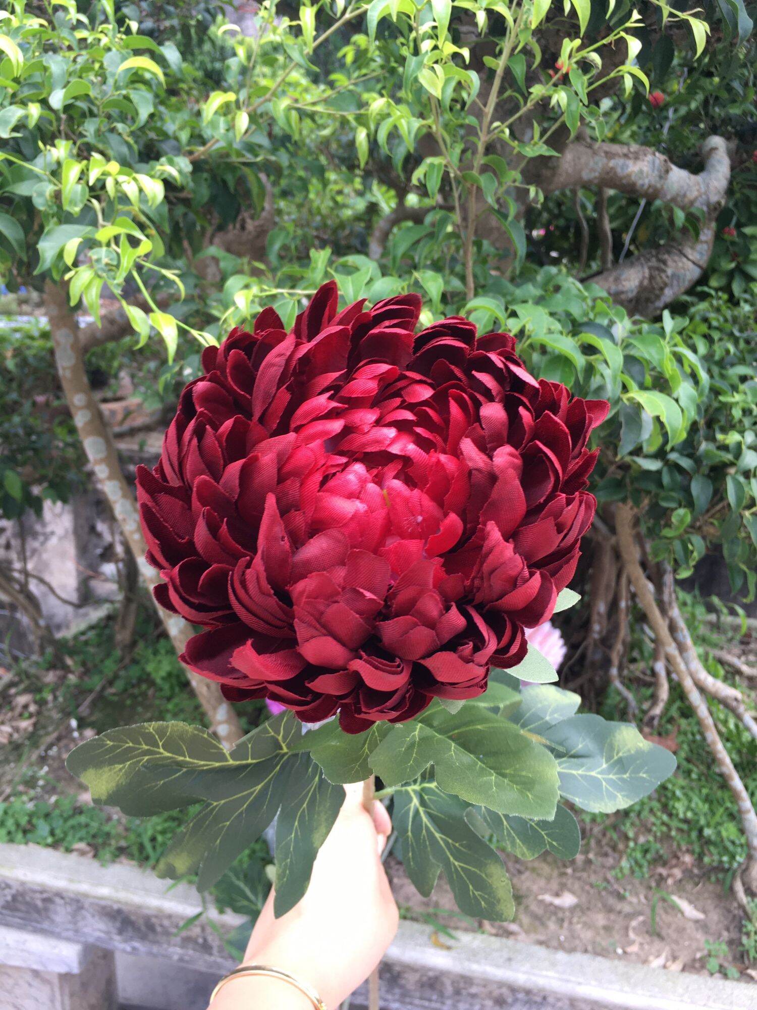 Cúc Đại Đoá 1 bông size 15cm_ hoa giả