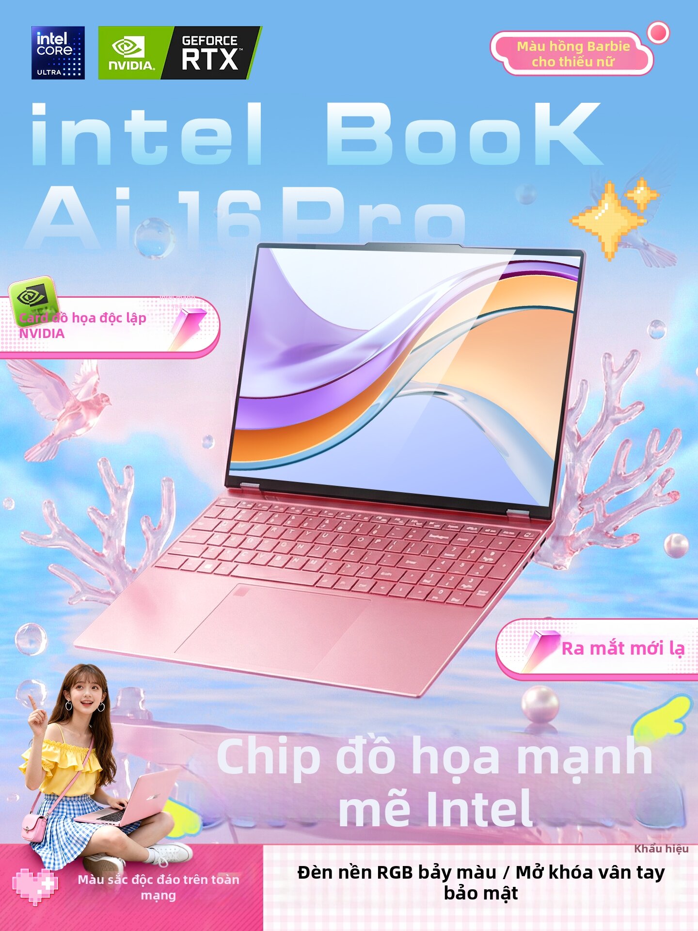 Máy Tính Xách Tay Siêu Mỏng Doanh Nghiệp Chơi Game với Card Đồ Họa Riêng 1 chiếc