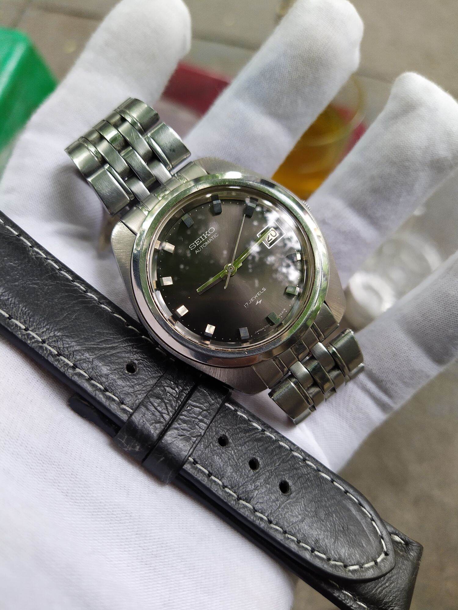 đồng hồ Seiko Vintage size 38.5 chưa núm