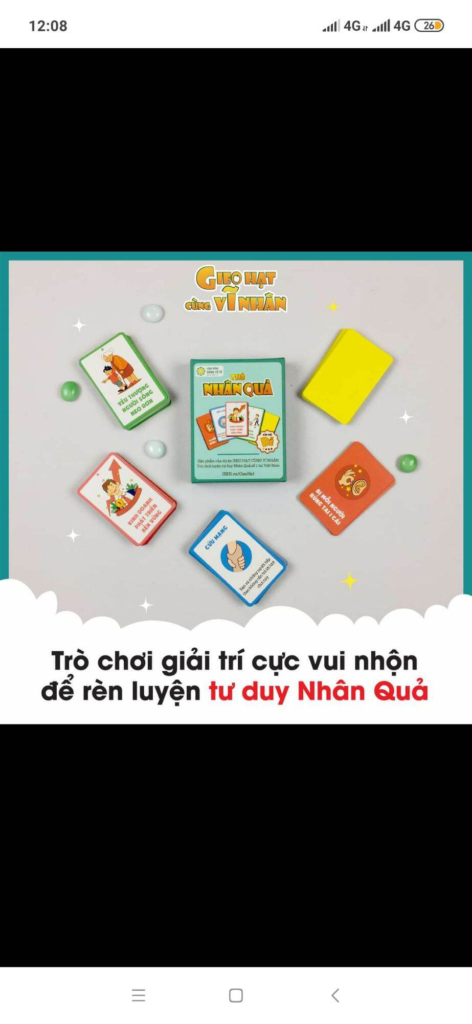 Card Game Nhân Quả - Thẻ Nhân Quả