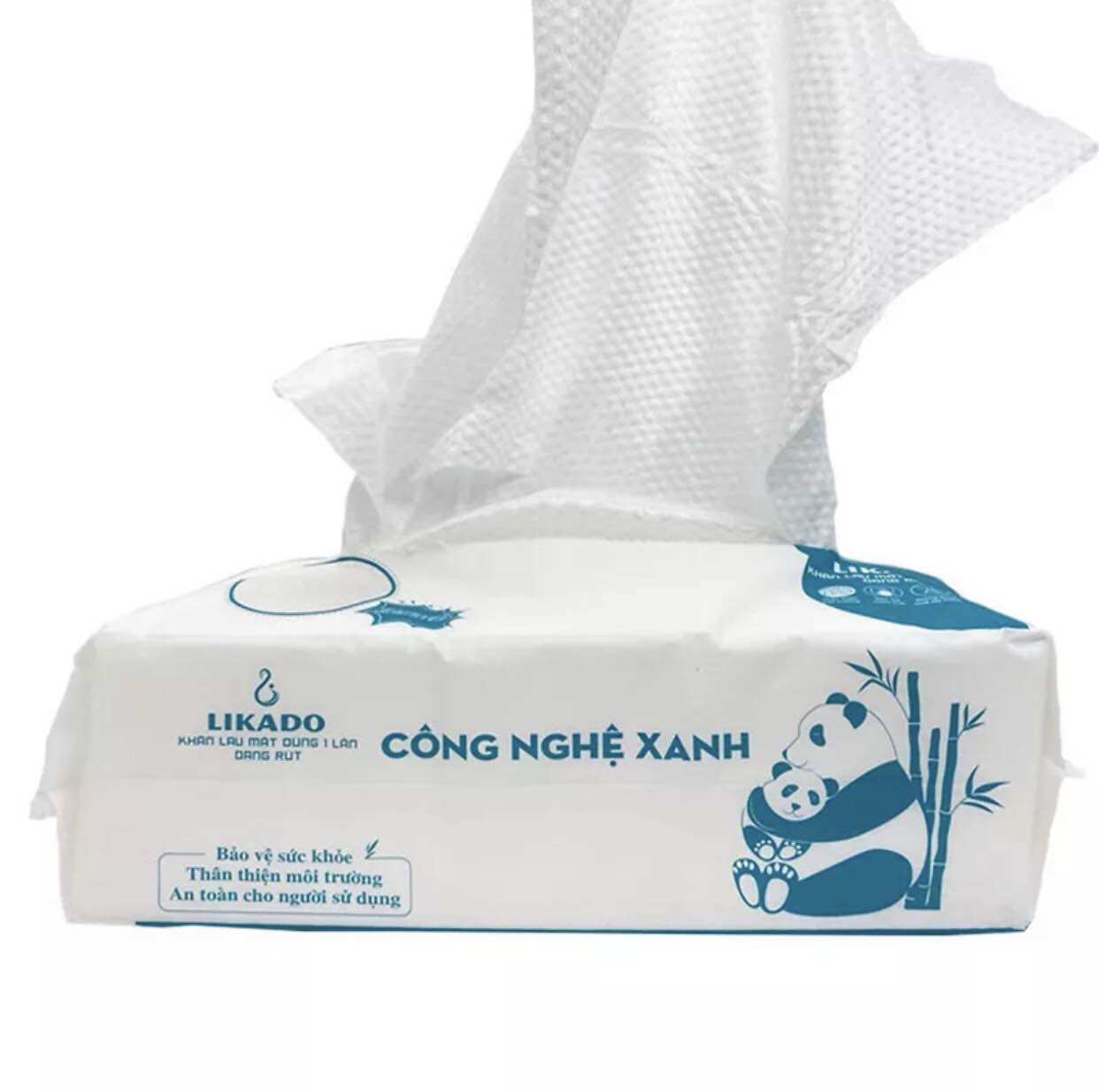 KHĂN LAU MẶT DÙNG 1 LẦN LIKADO - Gói 80 miếng