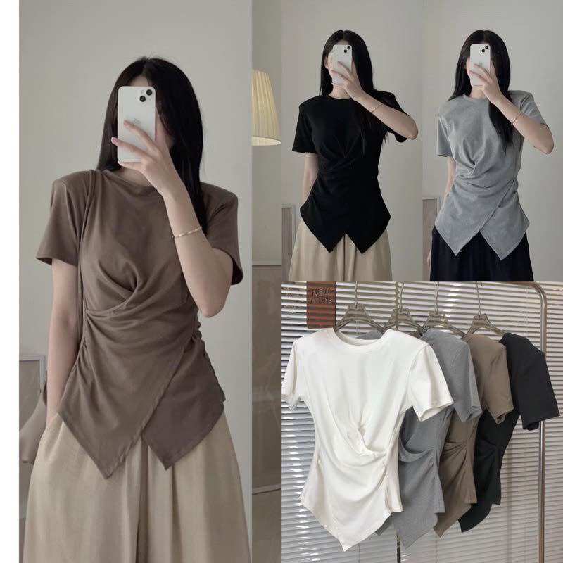 ÁO THUN XOẮN EO CỔ TRÒN BIGSIZE SIÊU HACK BODY CT1998