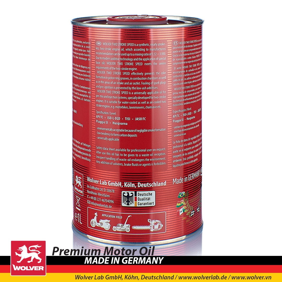 Nhớt 2 thì Wolver Speed 2T nhập khẩu Đức