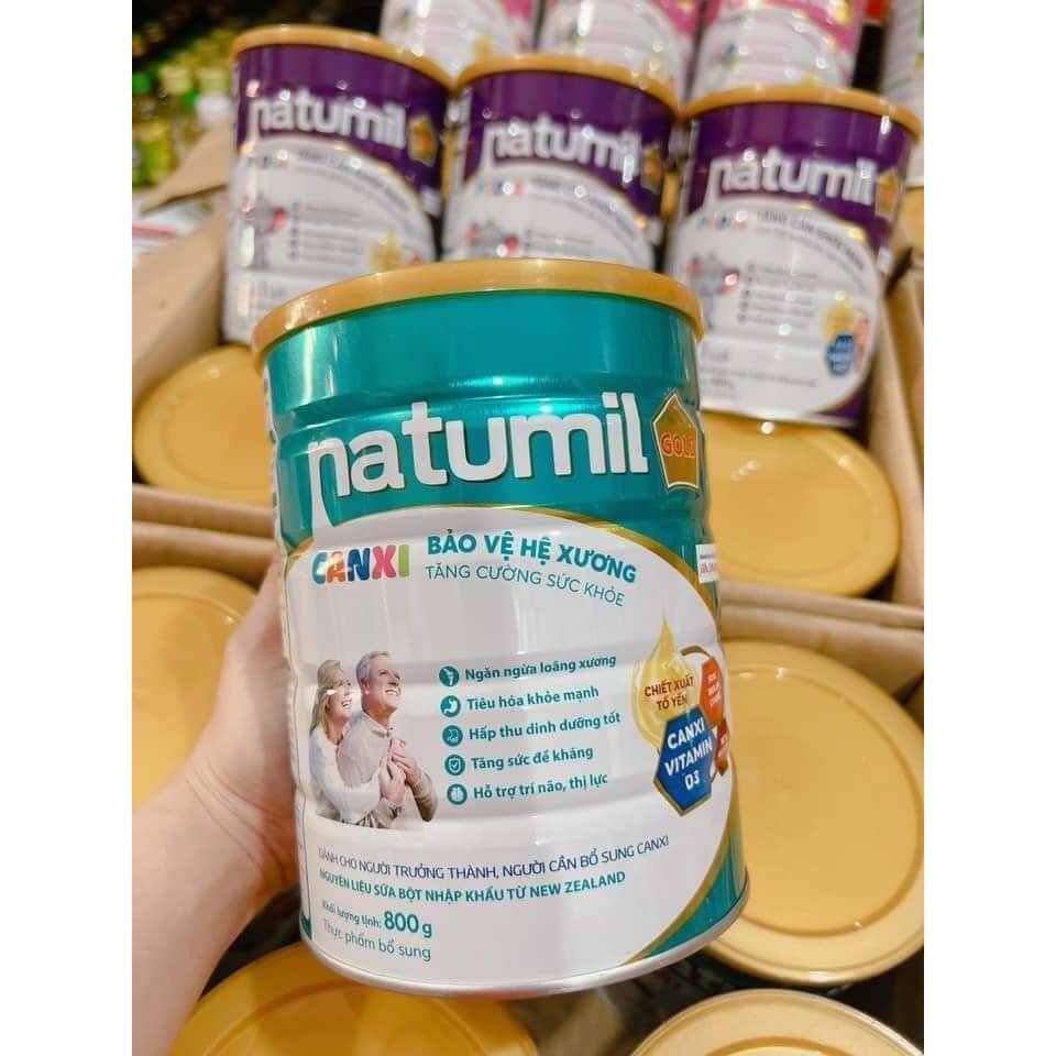 (HSD: 14/2/2025) Sữa bột Natumil canxi lon 800g