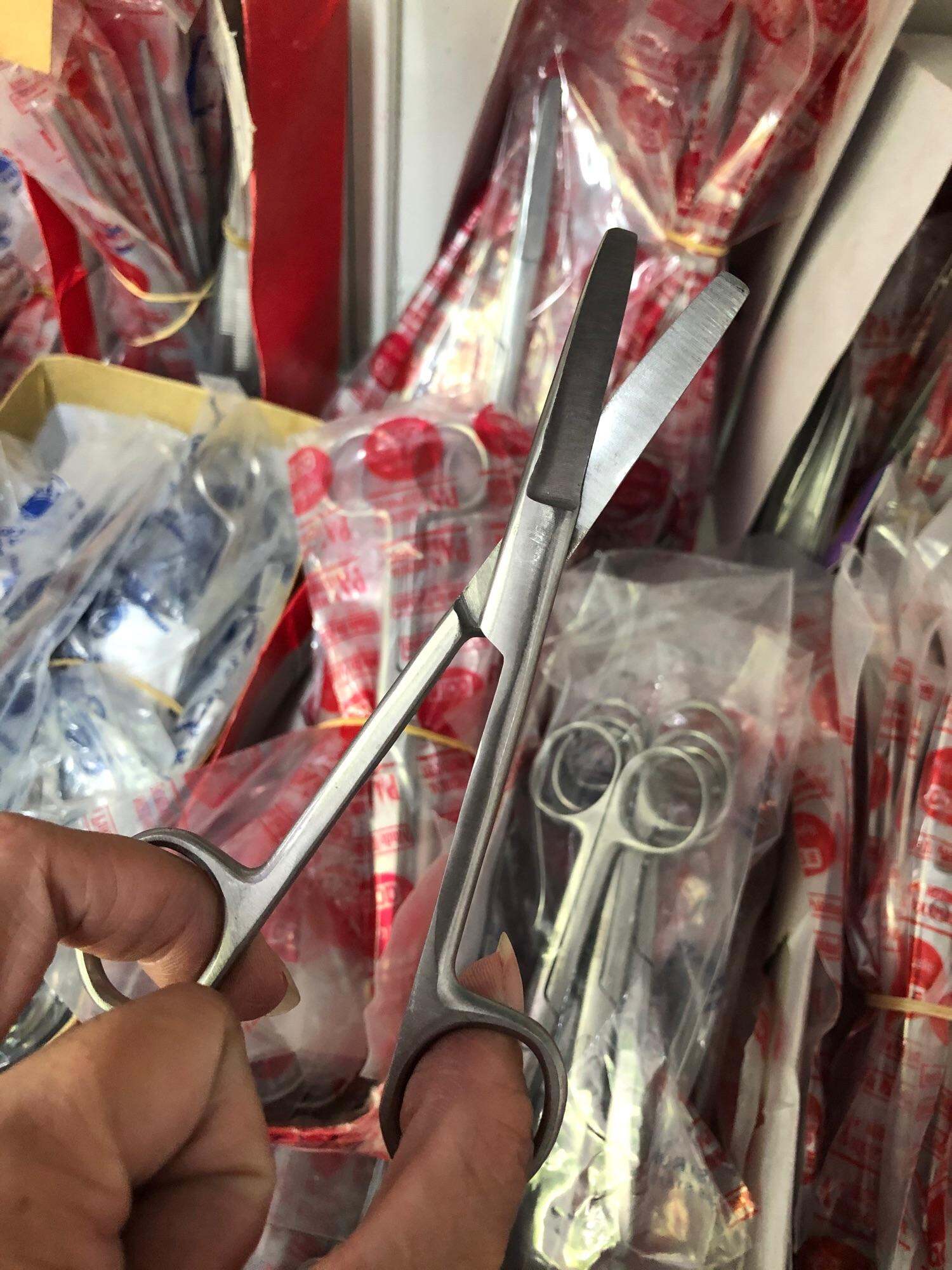 Kéo cong 2 đầu tù 14cm kéo cắt thuoc cong hai đầu tù kéo y tế cong hai đầu tù 14cm hàng parkistan kéo y tế cong hai đầu tù 14cm