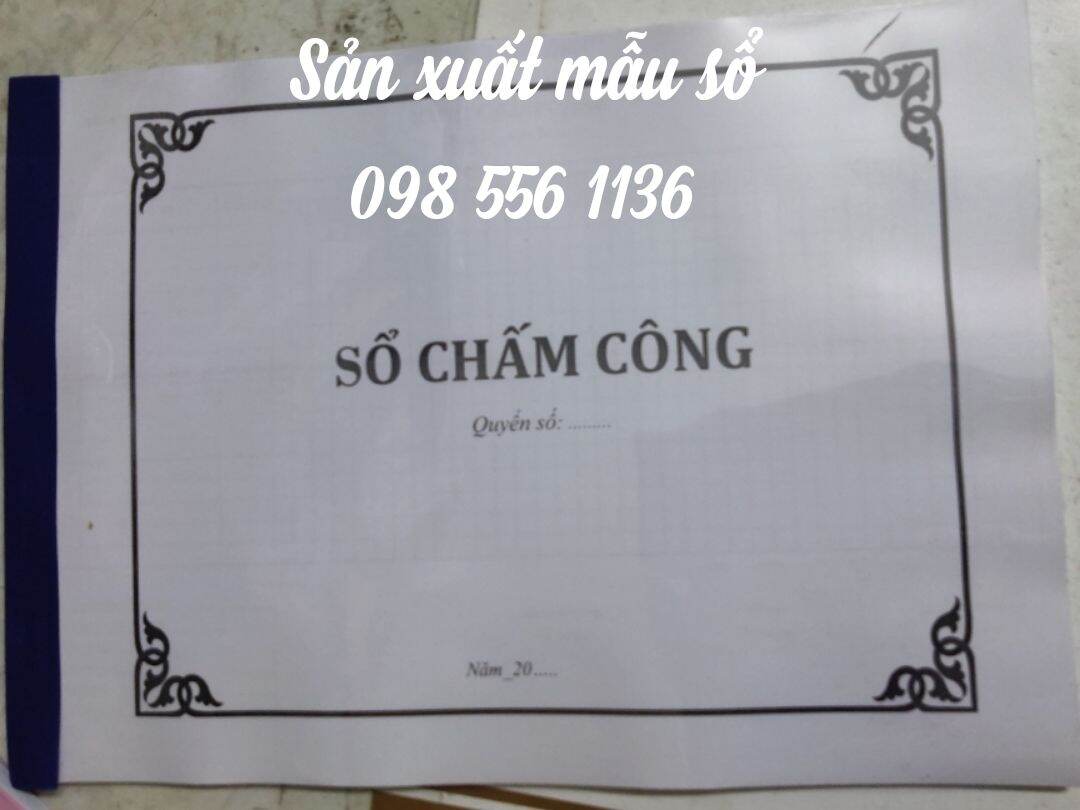 Sổ chấm công  A4