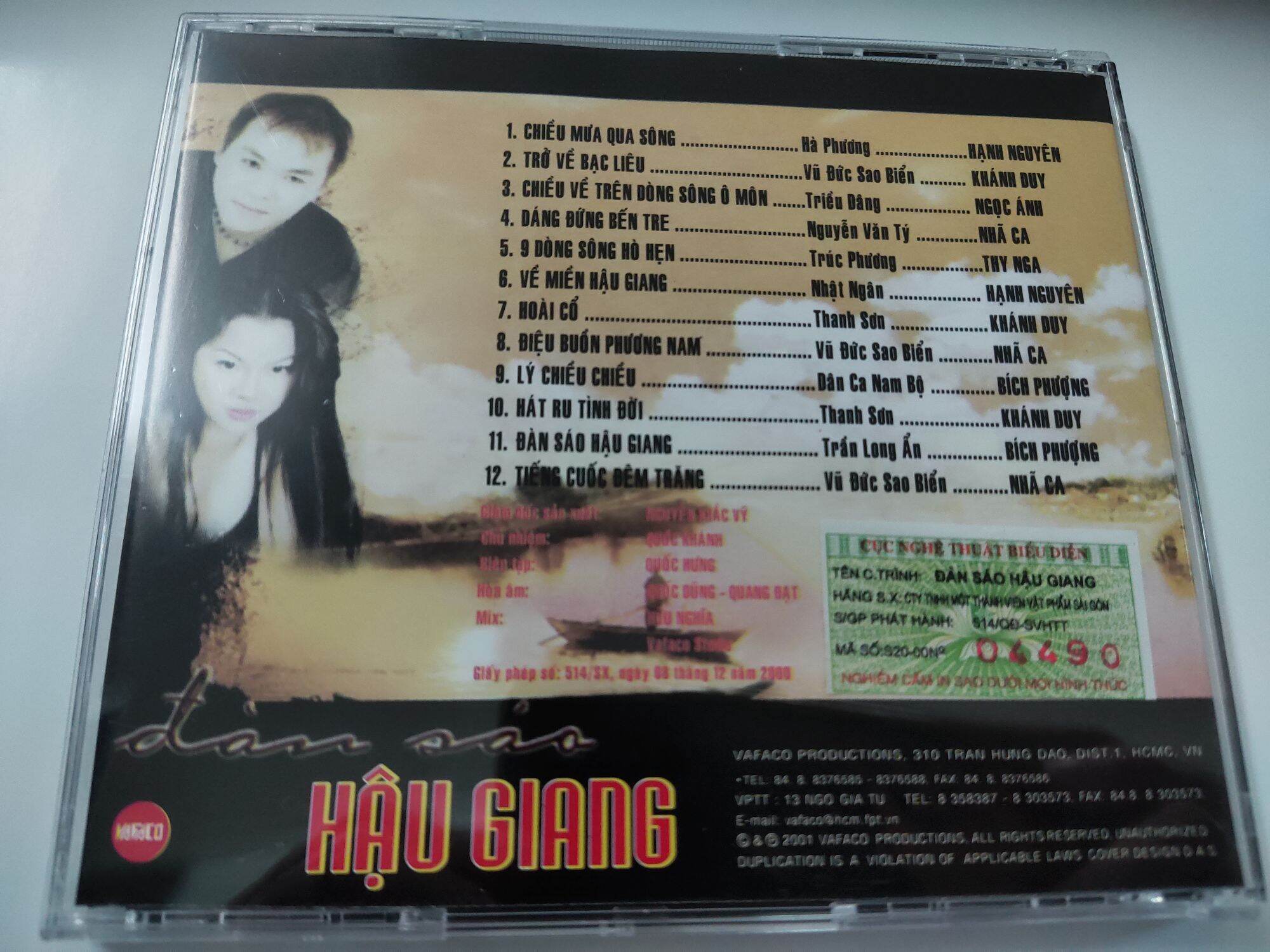 CD - Đàn sáo Hậu Giang ( Saigon vafaco )
