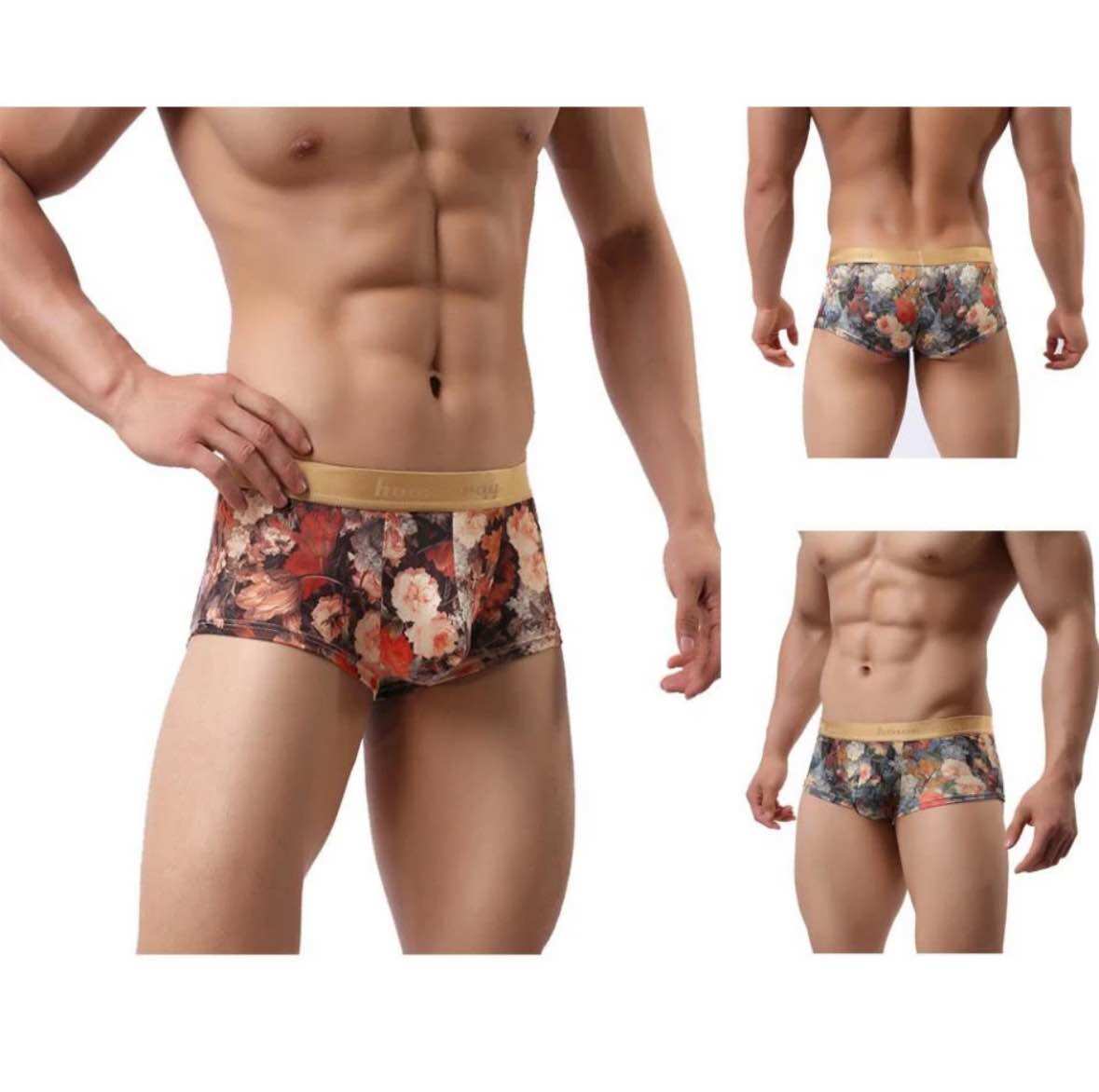 Quần lót nam bikini thun nữa mông size M-XL