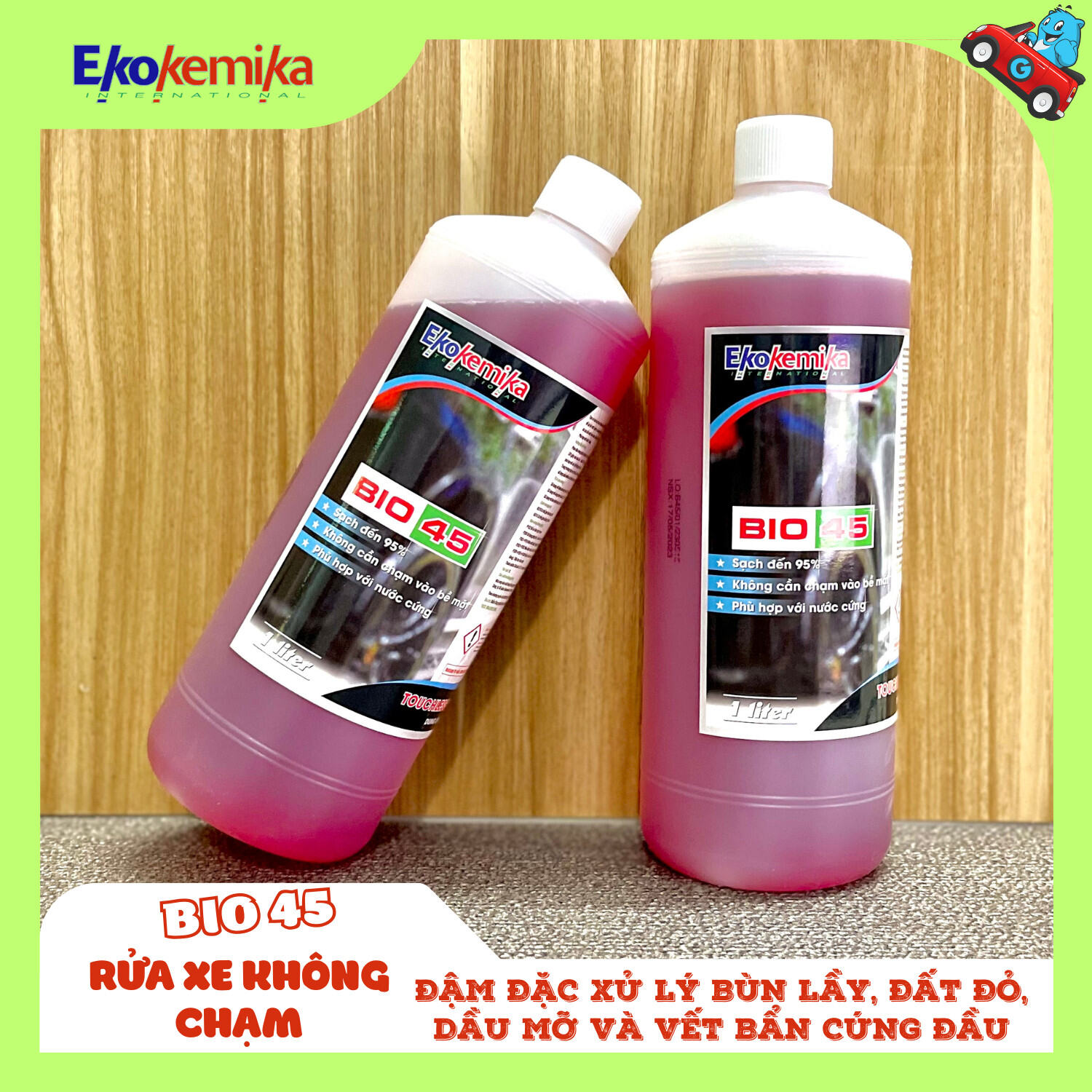 DUNG DỊCH RỬA XE KHÔNG CHẠM EKOKEMIKA BIO 45 - 1L