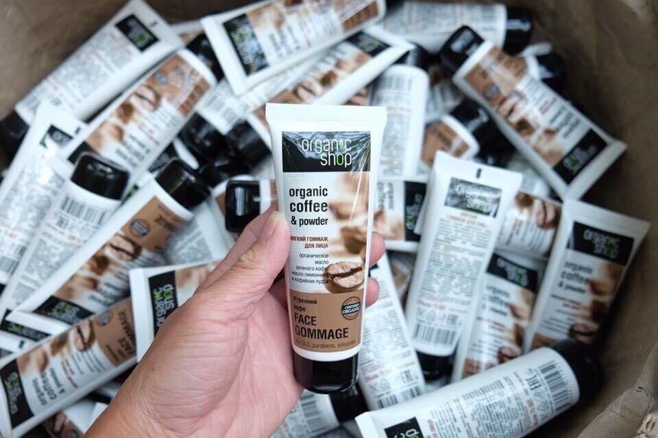 TẨY DA CHẾT CAFE OGANIC NGA CHO FACE