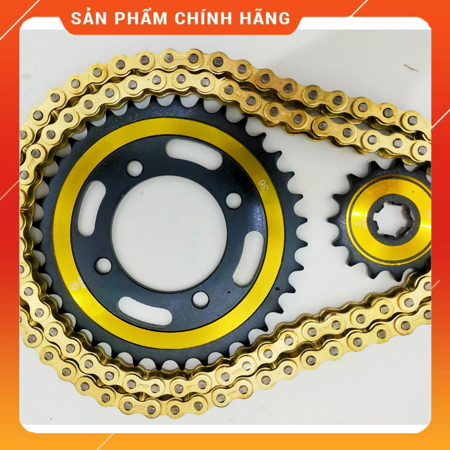 Nhông sên dĩa sirius rc, sirius fi, wave dream, wave rs, wave rs trung quốc nhập khẩu thái lan
