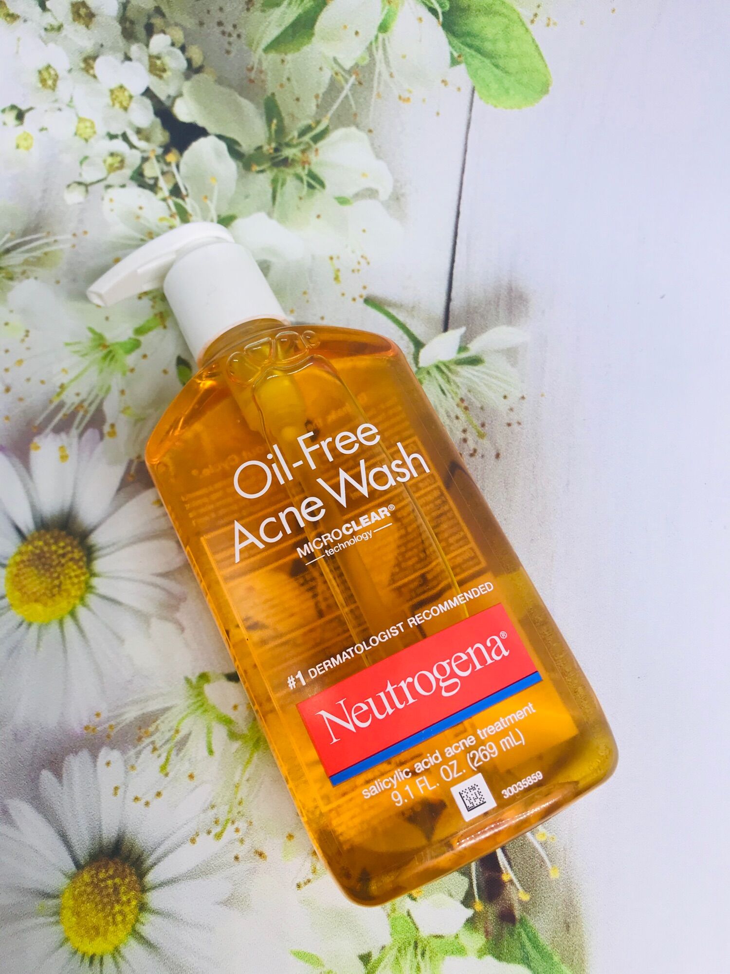 Sữa rửa mặt neutrogena oil-free acne wash-usa 269ml