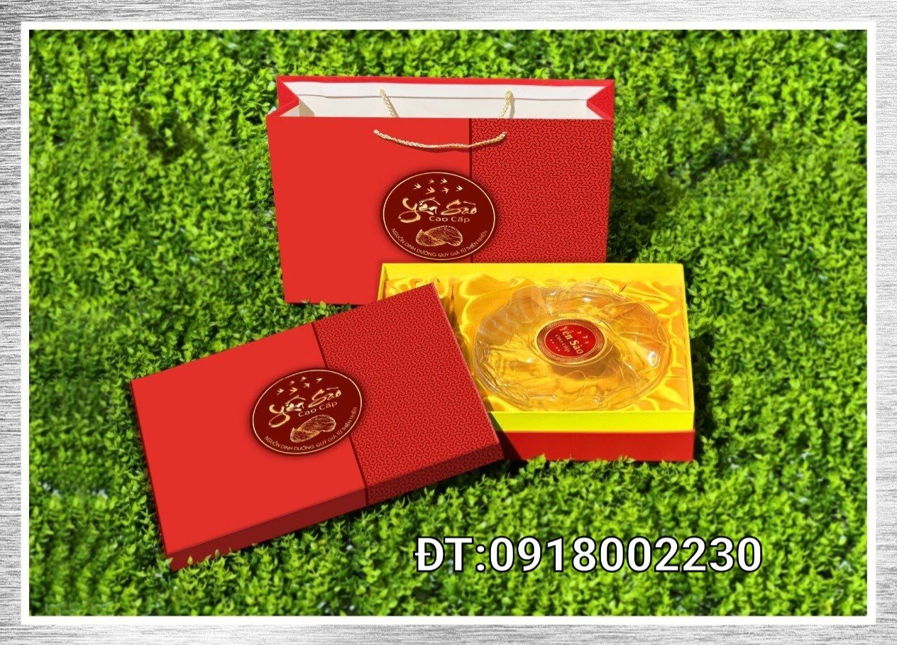 HỘP ĐỰNG YẾN SÀO   (2 KHAY TÁO +  ĐƯỜNG )