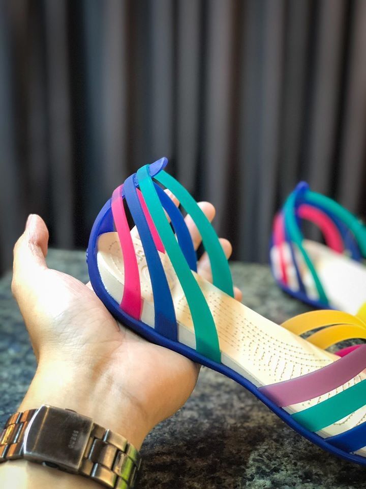 Cross-sandal Huarache màu xanh ngọc