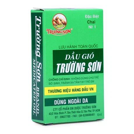 DẦU GIÓ XANH TRƯỜNG SƠN CHAI 6ML