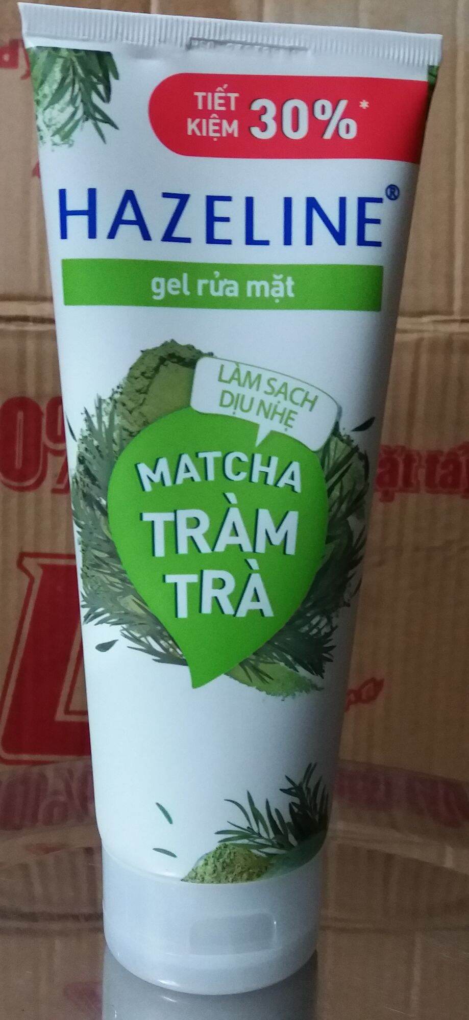 SỮA RỬA MẶT HAZELINE MATCHA - TRÀM TRÀ TUÝP 170G