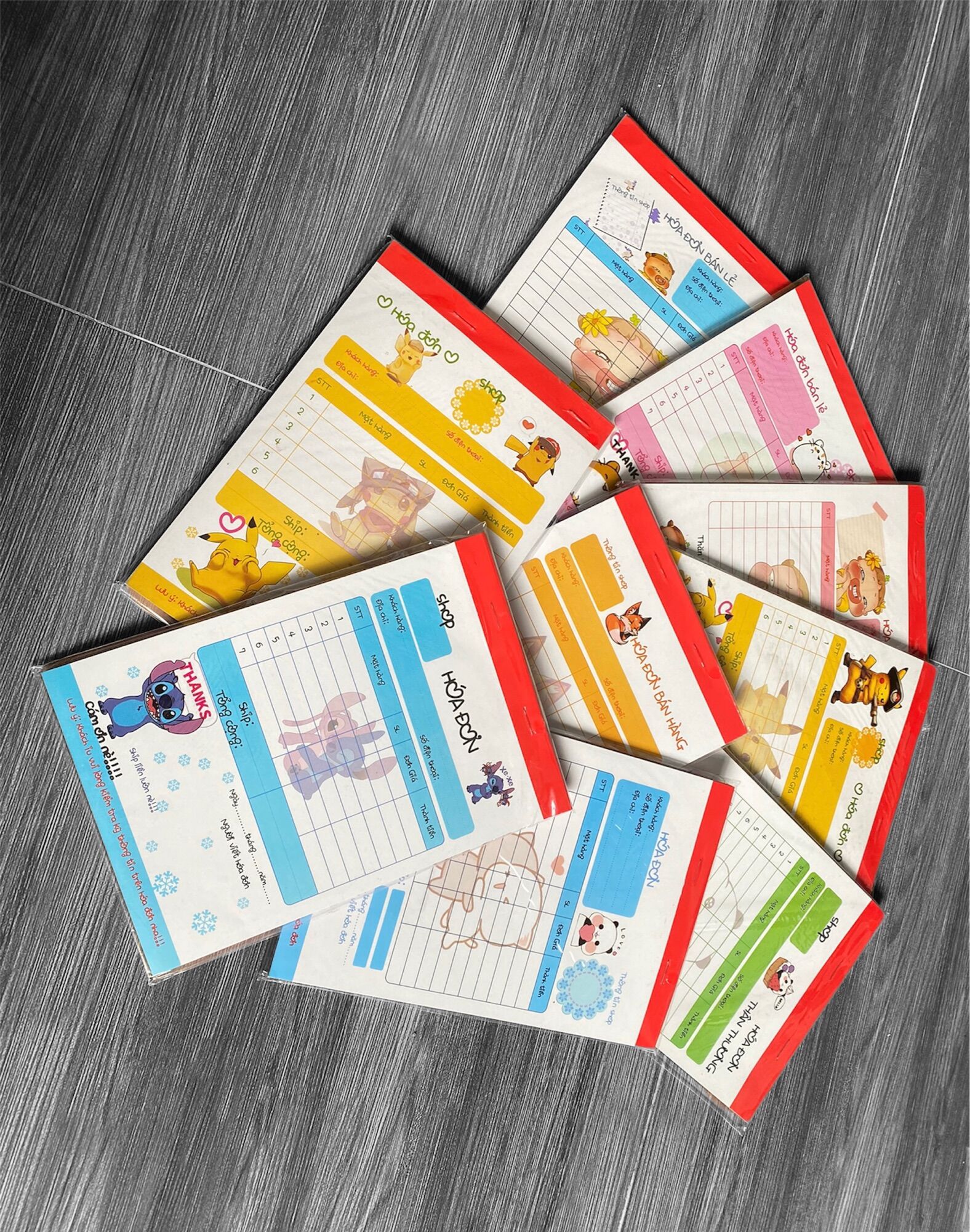 Hoá đơn hoạt hình 2liên