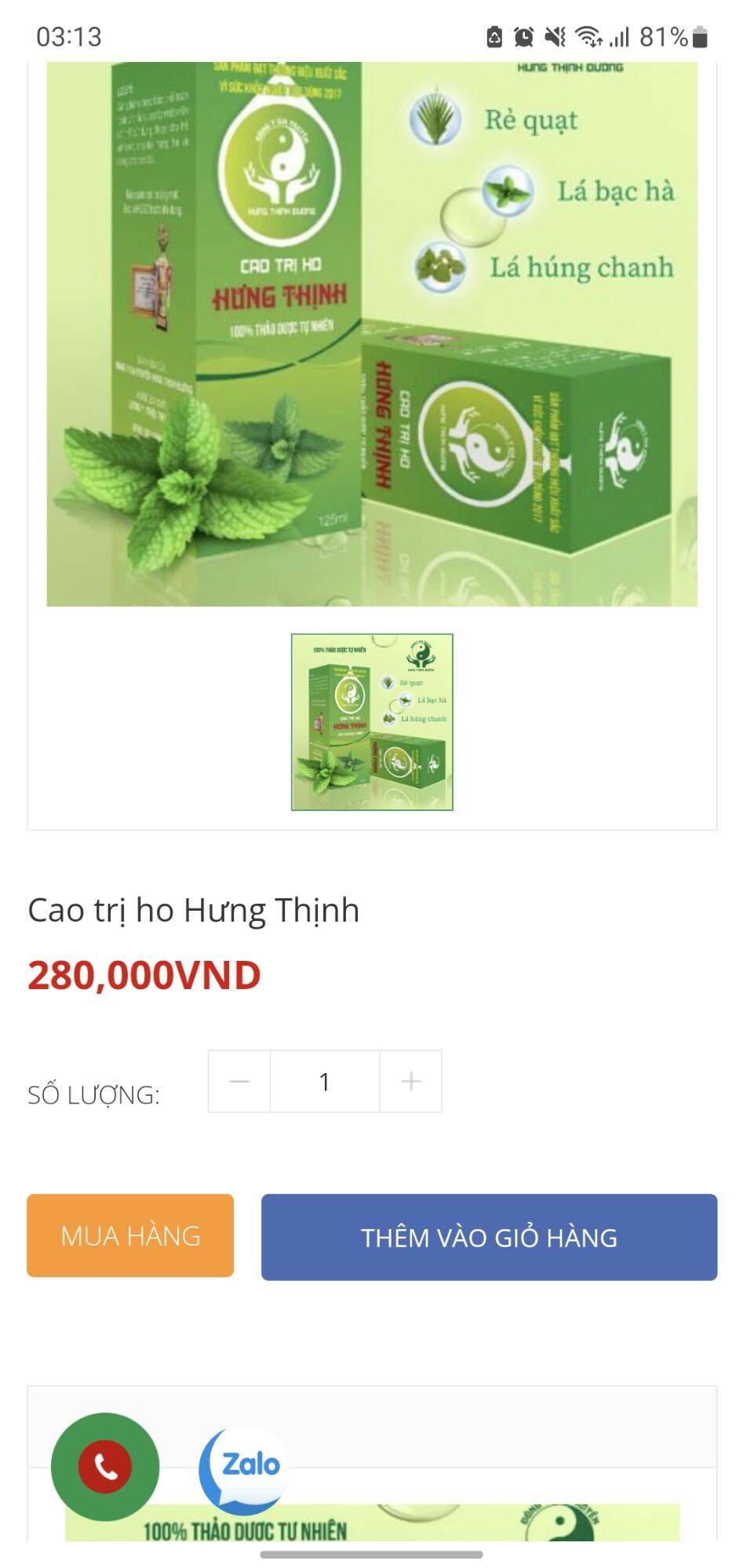 Cao ho Hưng Thịnh