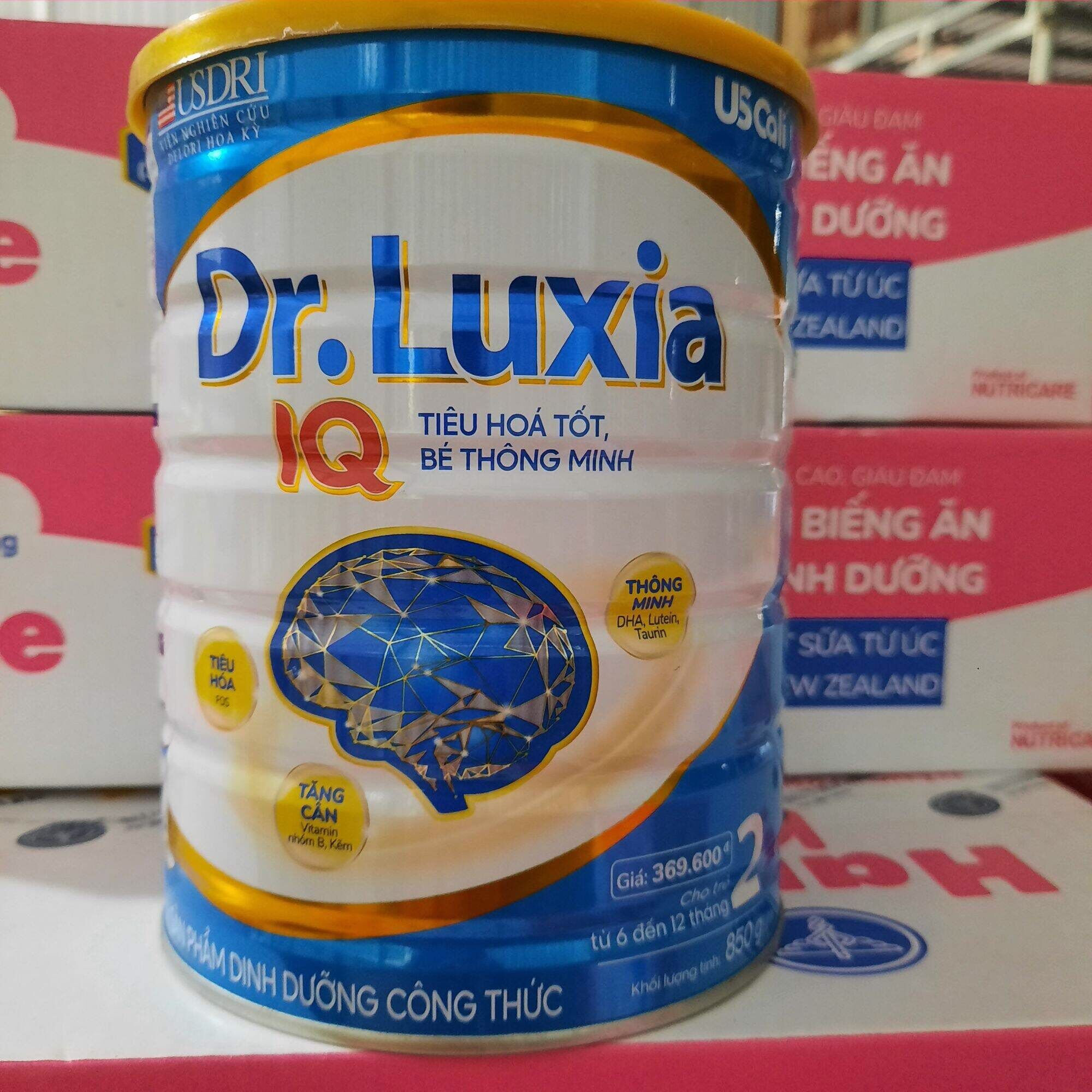 (Mẫu mới) Sữa bột Dr Luxia IQ số 1,2,3,4 900g