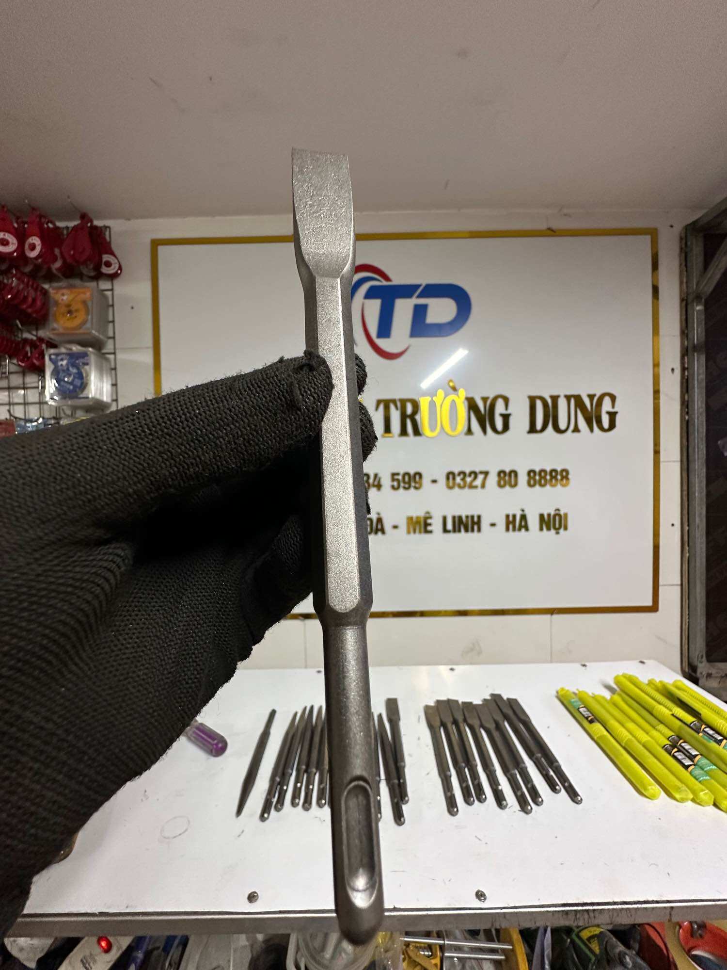 Mũi Đục Bê Tông Gắn Máy Đục 14Li và 17Li (Gài + Lục Giác)