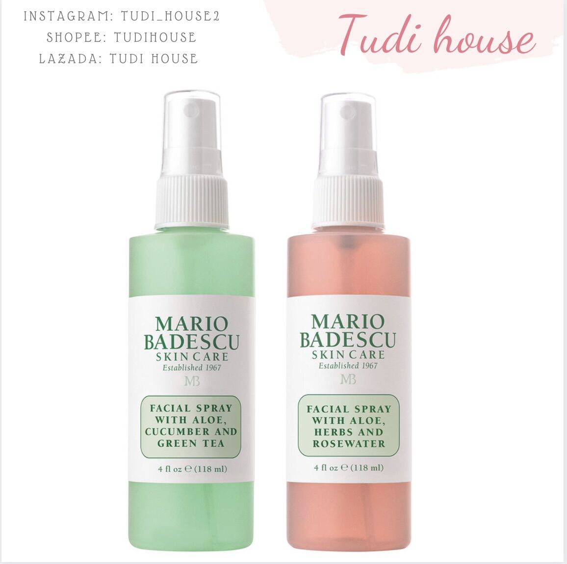 Toner dạng xịt Mario Badescu Facial Spray