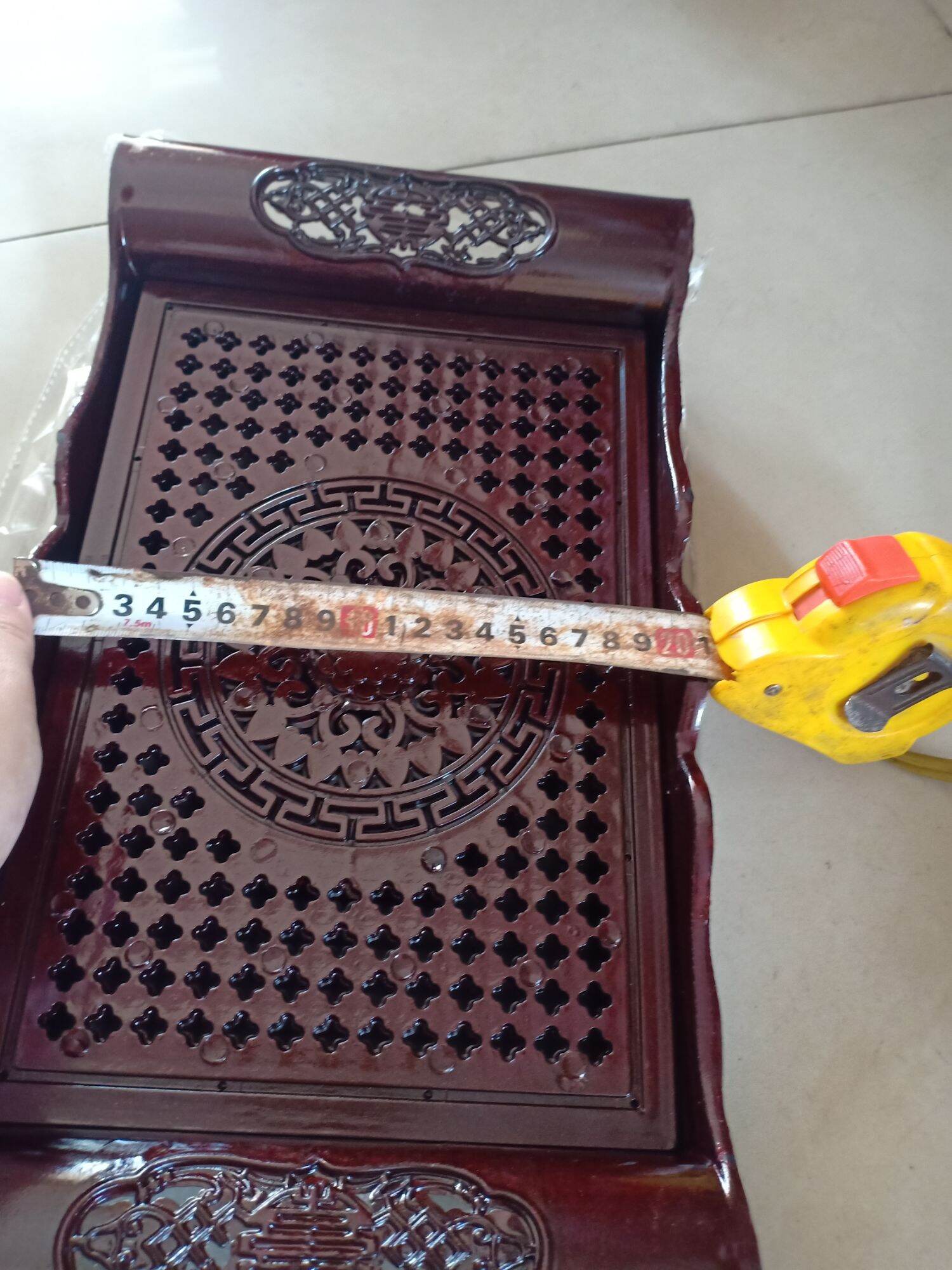 Khay trà nhựa giả gỗ (1c)21_38cm