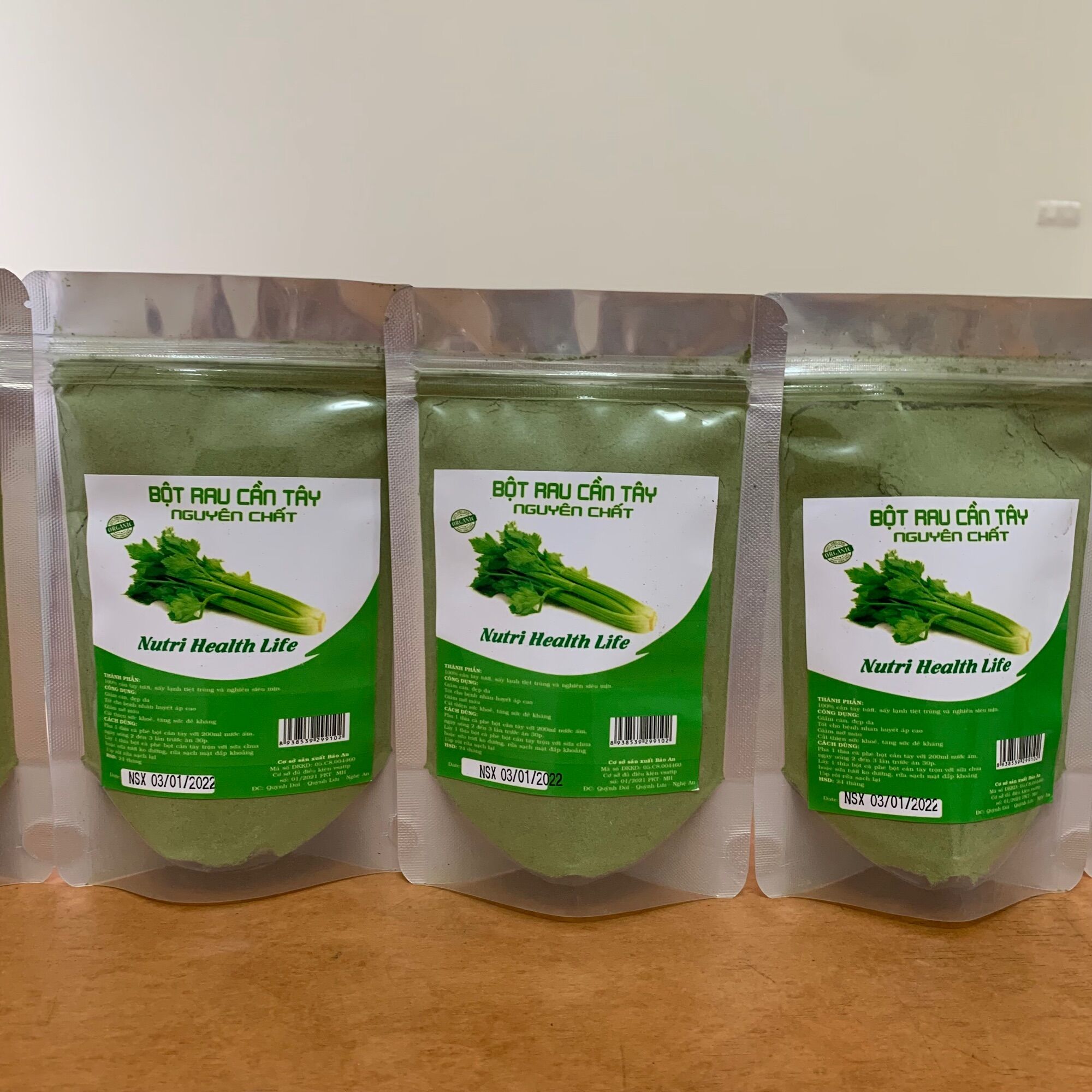 Bột cần tây sấy lạnh gói 100g giảm cân đẹp da
