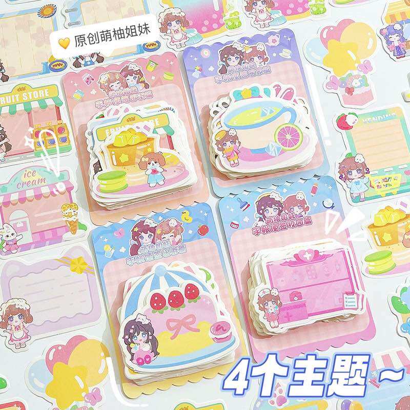 Set 100 tờ giấy ghi chú note cute