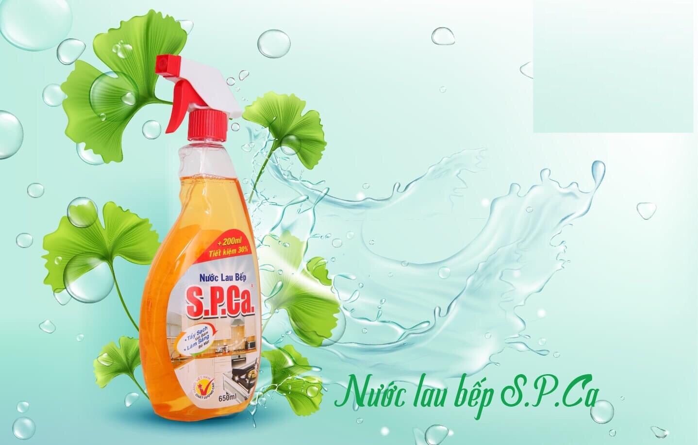 🌸NƯỚC LAU BẾP S.P.CA 450ML✨