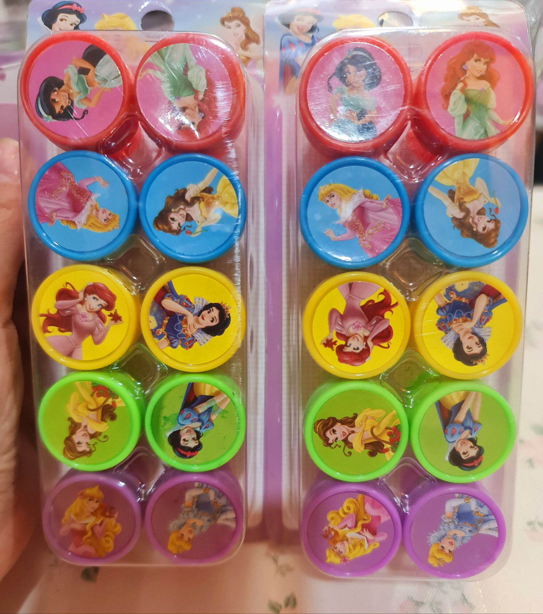 Set 10 con dấu in hình các nàng công chúa.