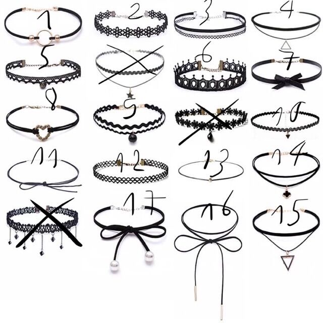 Vòng cổ choker các mẫu