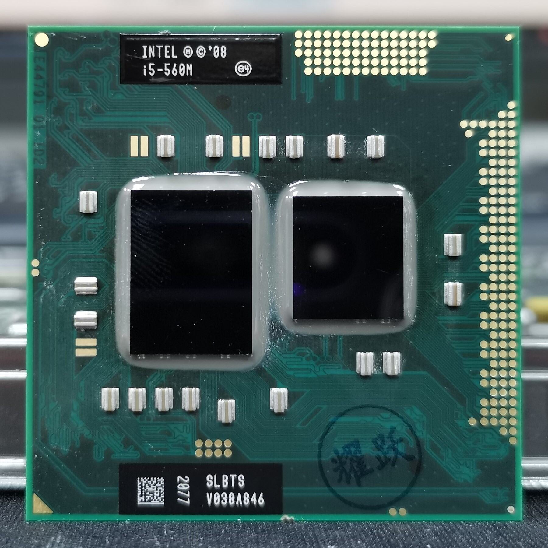 Intel I5 M Lõi Kép Bốn Luồng Gốc Pin Máy Tính Xách Tay Nâng Cấp CPU Chipset Hm55