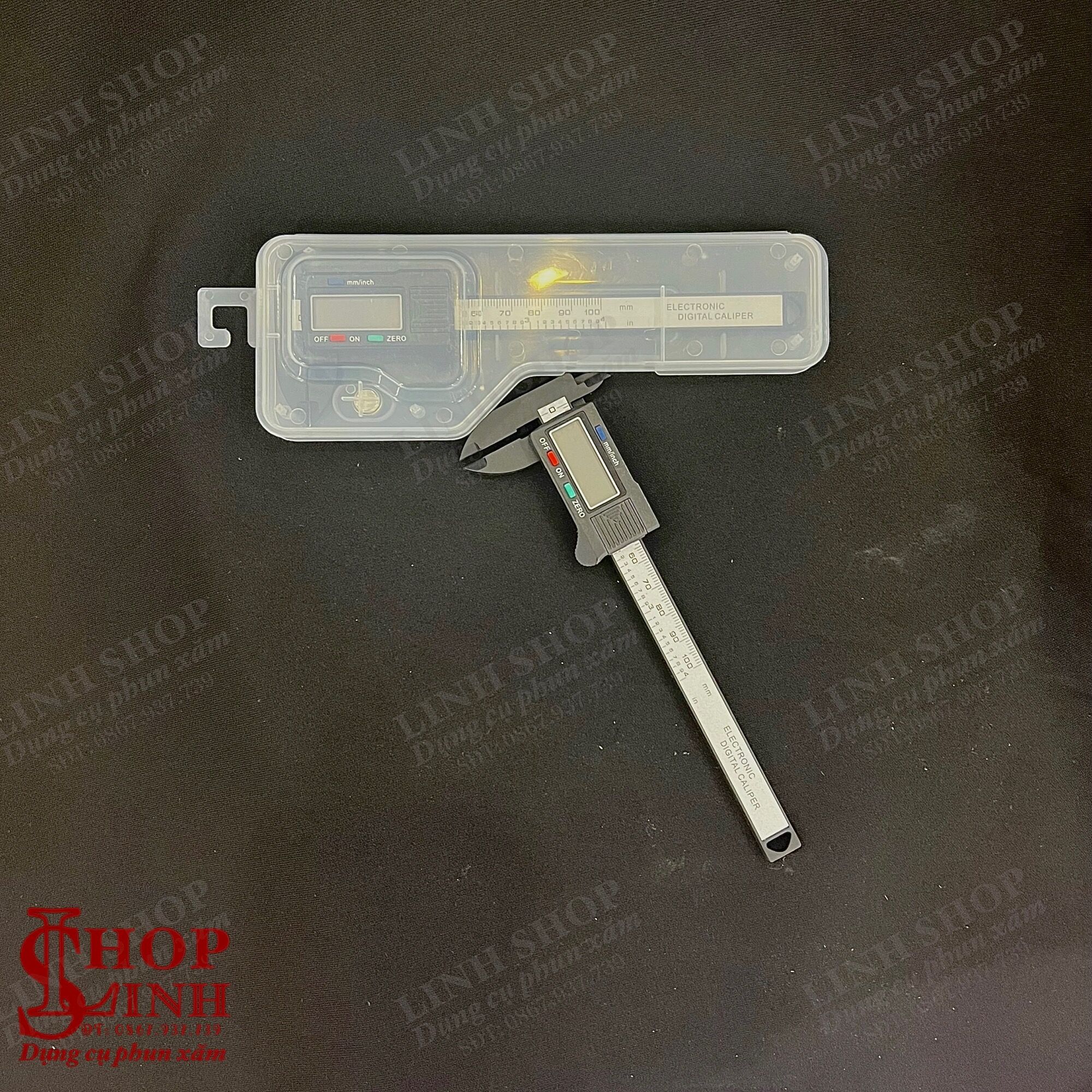 Thước điện tử đo lông mày 100mm