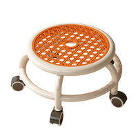 ZHUSHANXIA | Đôn Tròn Bền có Bánh Xoay