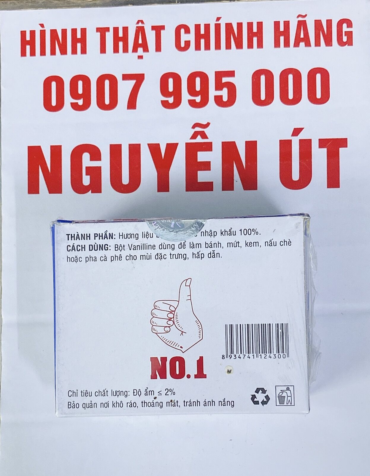 Bột thơm vanilline vianco 100 ống
