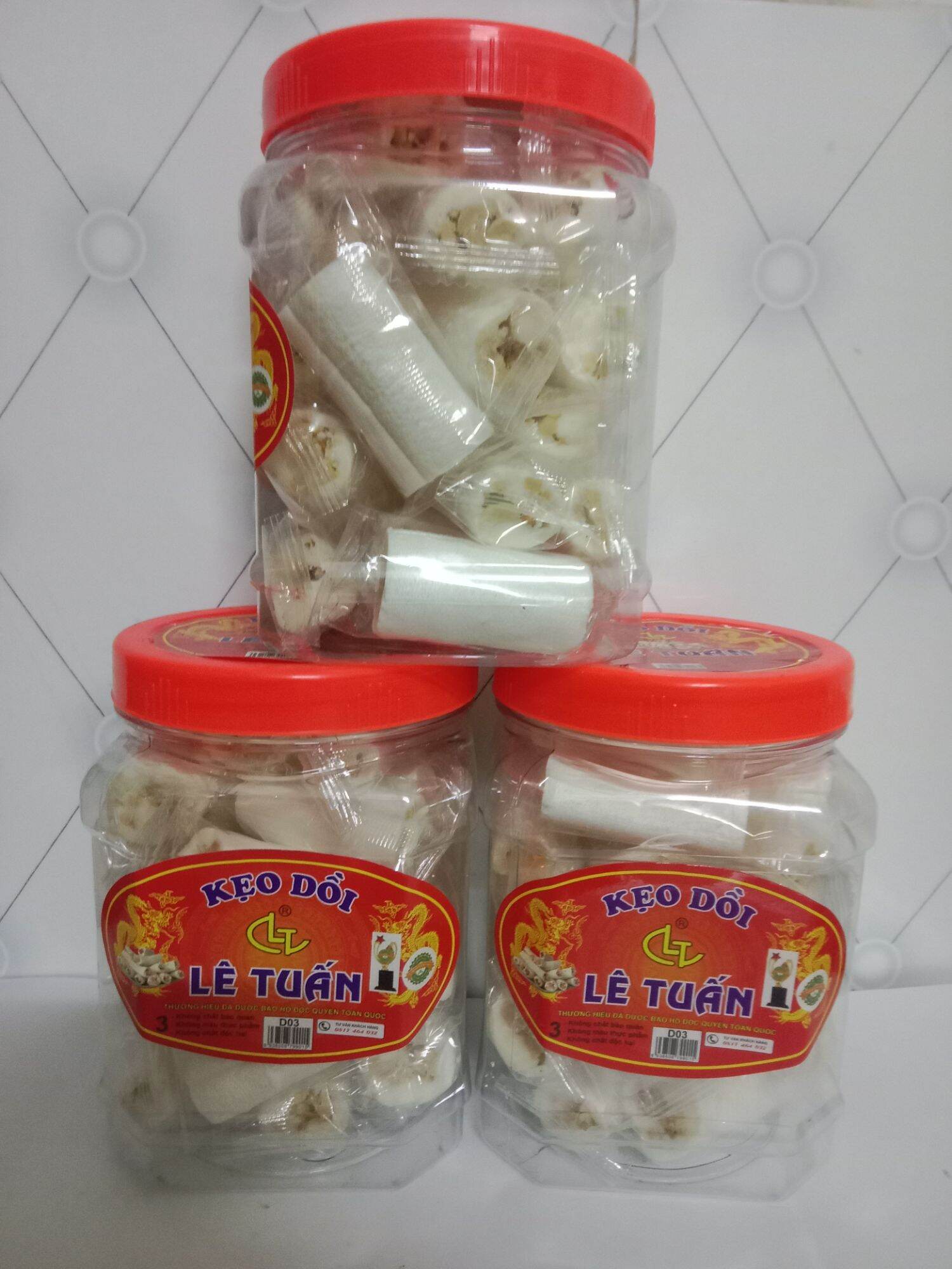 ĐẶC SẢN KẸO DỒI LẠC NAM ĐỊNH  ( hộp 380 g)