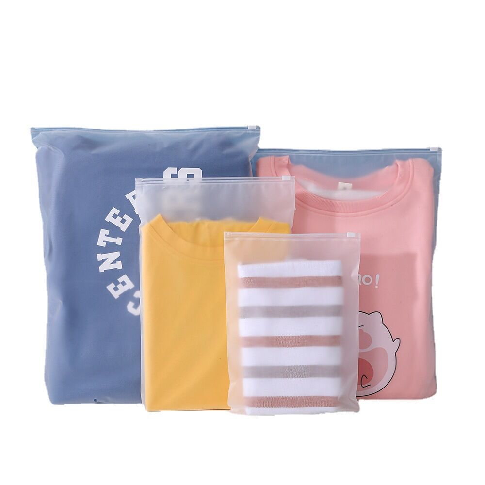 1 CÁI Túi Zip khoá kéo lụa mờ có hai mẫu (mỏng in chữ và dày không in)