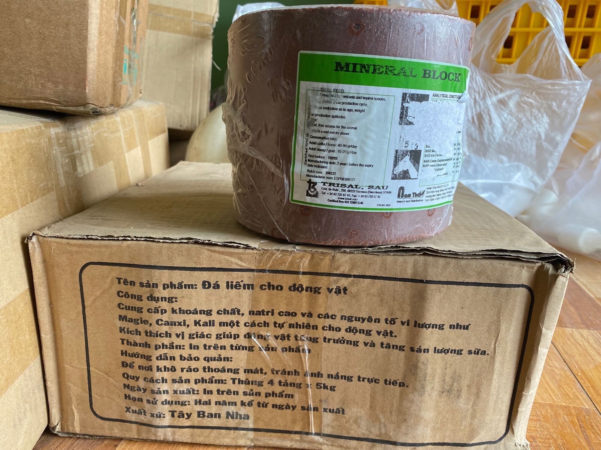 Đá muối 5kg cho trâu bò dê