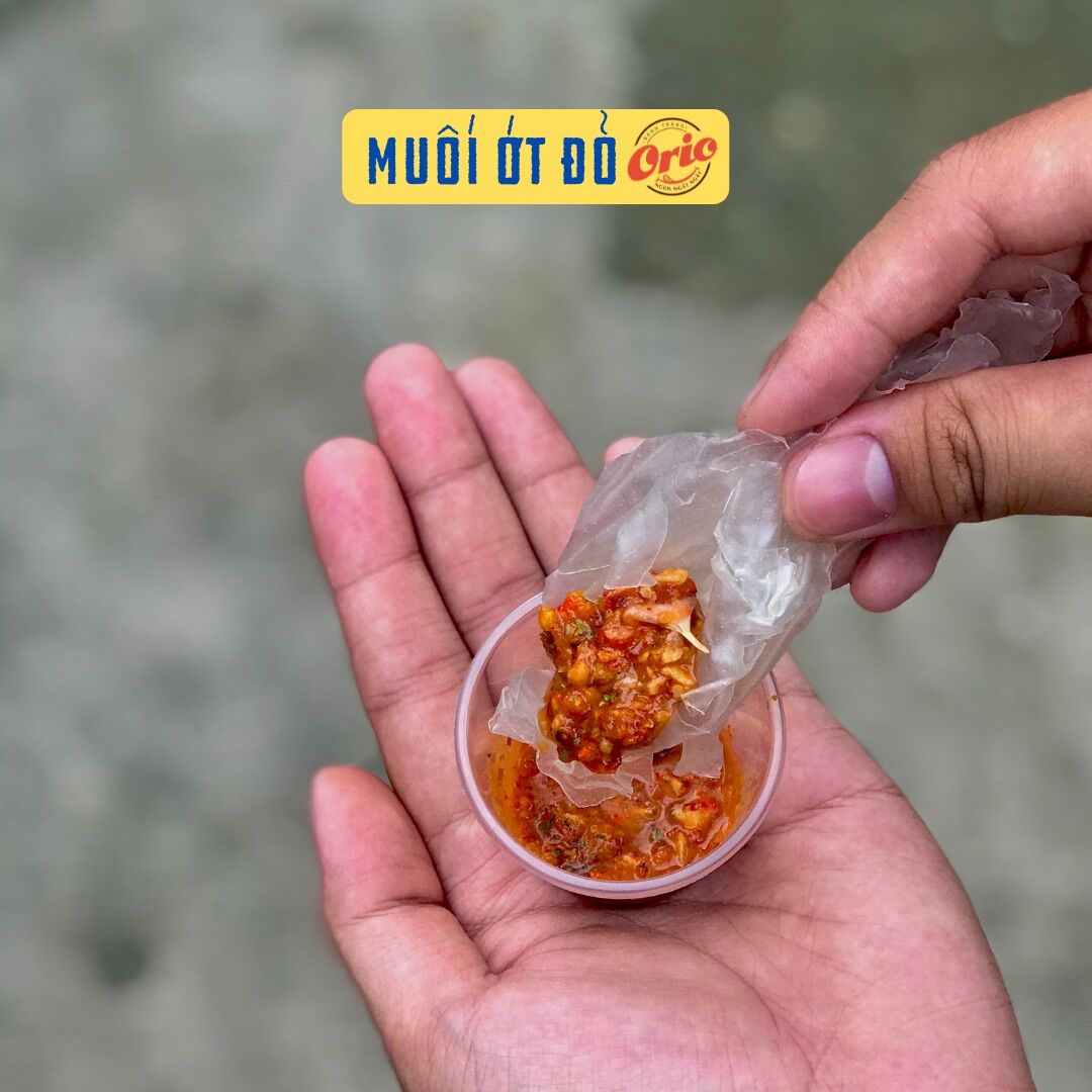 Bánh Tráng Phơi Sương Orio Muối Ớt Đỏ