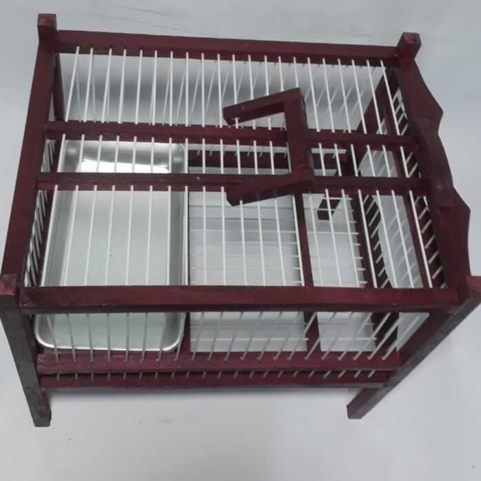 Lồng tắm chim chào mào, chích chòe,hoạ mi,phun sơn đỏ đẹp