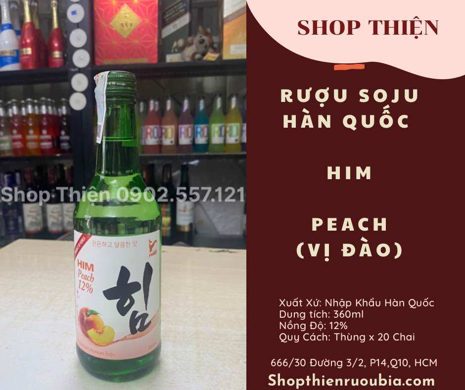 Thùng x 20 Chai Soju Hàn Quốc HIM 360ml